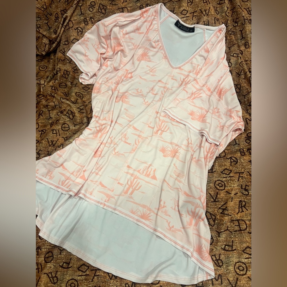 Lucky & Blessed Hi/low tunic, XL, NWOT